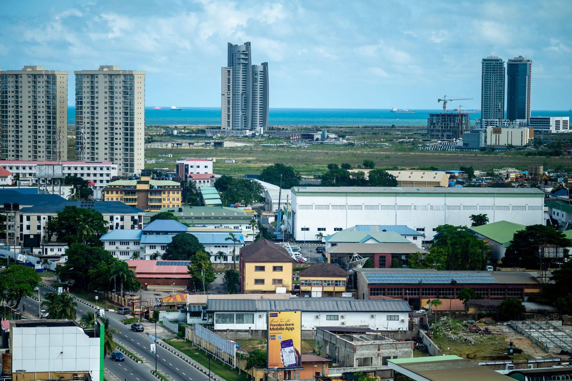 Lagos waterfront skyline