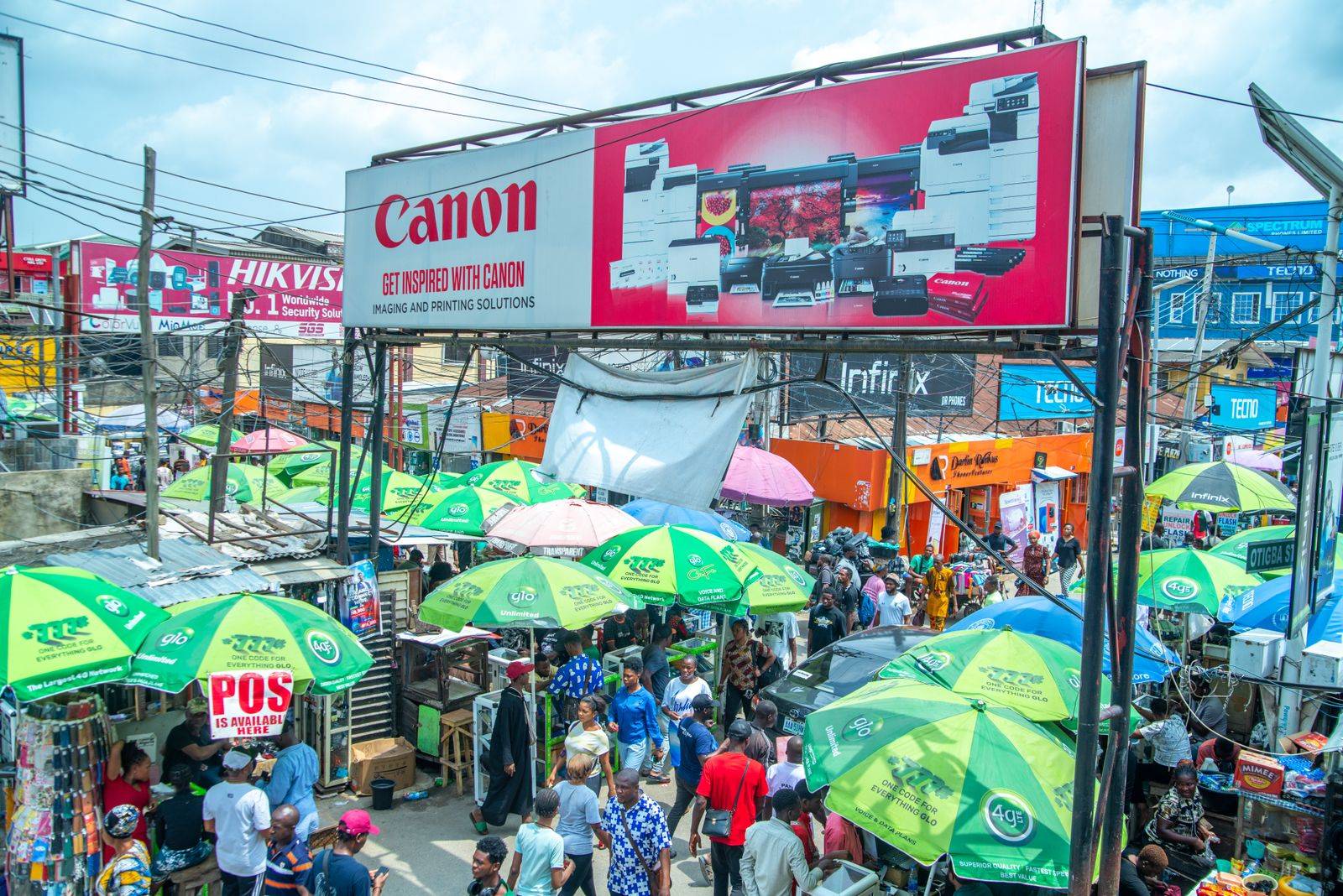 Vibrant Lagos market